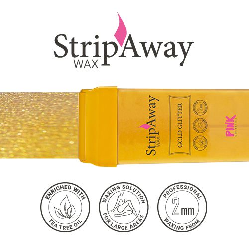 StripAway Wax Gold Glitter Roll-on mit Teebaumöl 100 ml